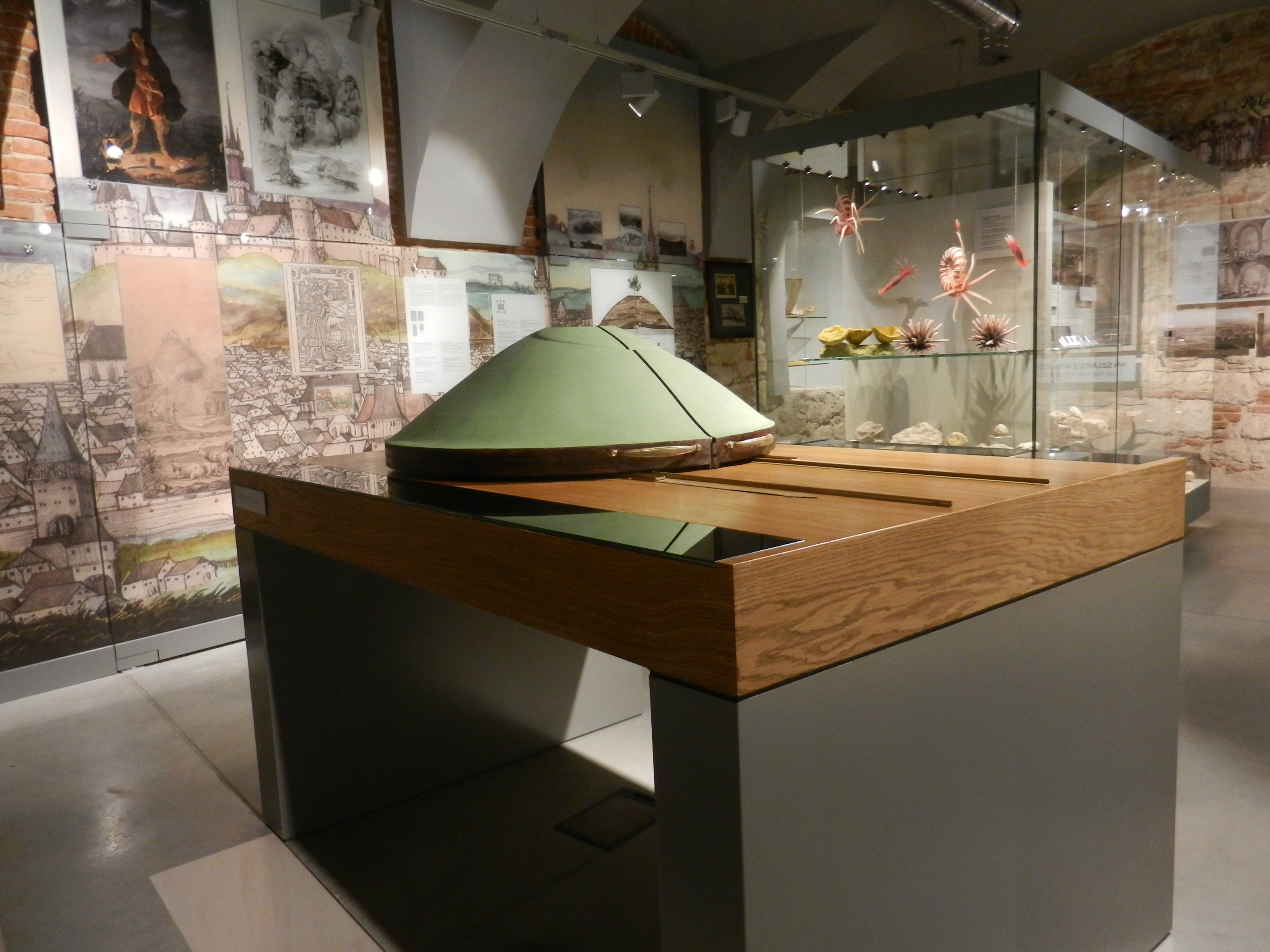 makieta kopca krakusa w muzeum podgórza